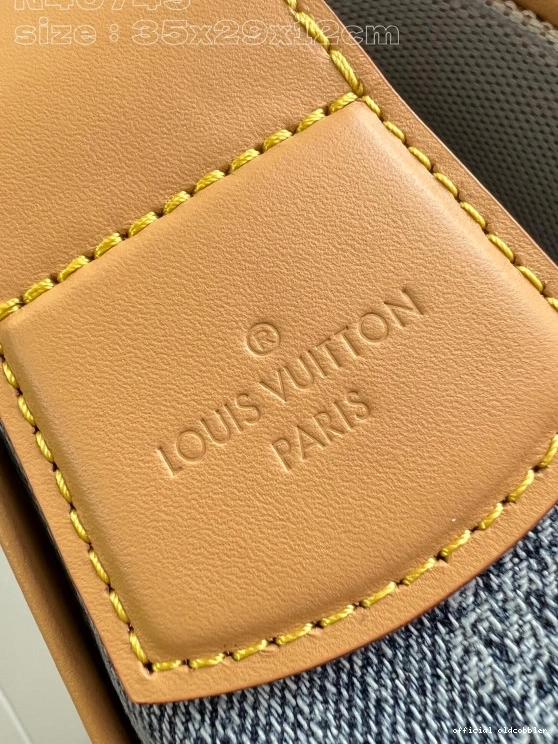 Official oldcobbler Montsouris VUITTON MM LOUIS Messenger 0710